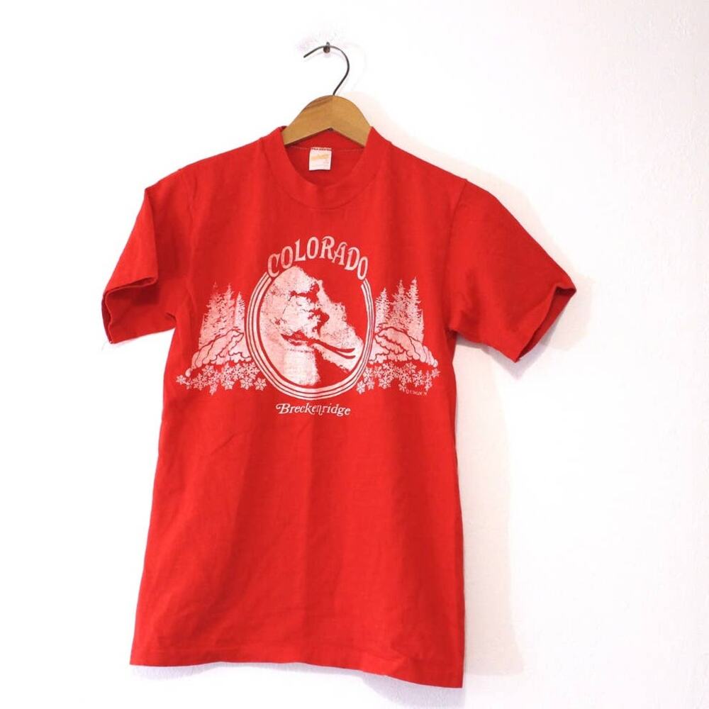 Vintage Breckenridge Colorado Skiing T Shirt Small